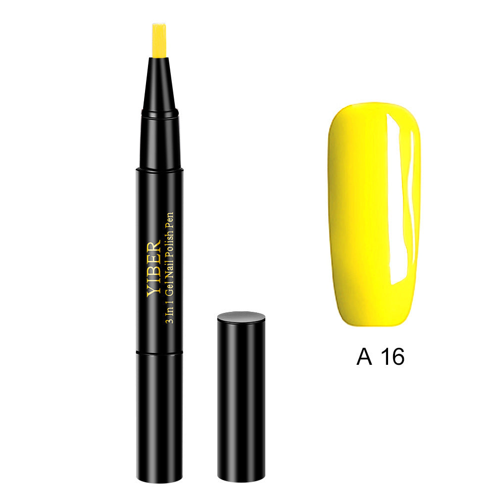 3 In 1 Gel Nail Varnish Pen Glitter One Step Nail Art Gel Polish Hybrid 3 In 1 Gel Nail Varnish Pen Glitter One Step Nail Art Gel Polish Hybrid